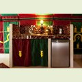 Kitchen area of La Jaima, your deluxe rental tent in Spain
