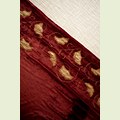 Detail of the beautiful fabrics used in our rental tent La Jaima, situated in La Comunidad Valenciana