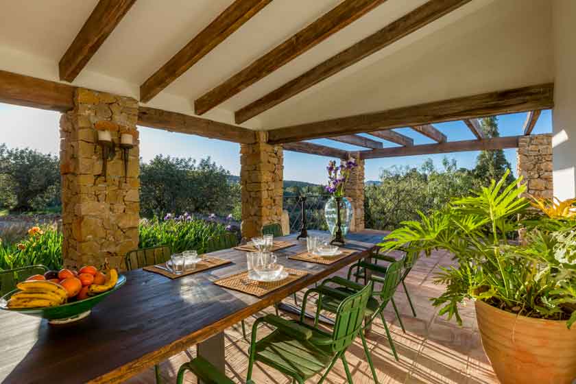 Ferien auf dem Lande Spanien die Veranda von Finca Iris