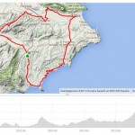 Map cycling trip Spain, benissa, javea benissa