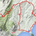 Map of ride during your cycling holidays Spain, Calpe Fanadix