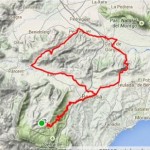 Map cycle holidays spain, directly from Refugio Marnes, great ride