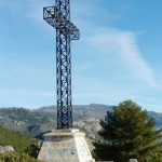 Hiking Spain Alicante, the cross at Miradores de la Solana