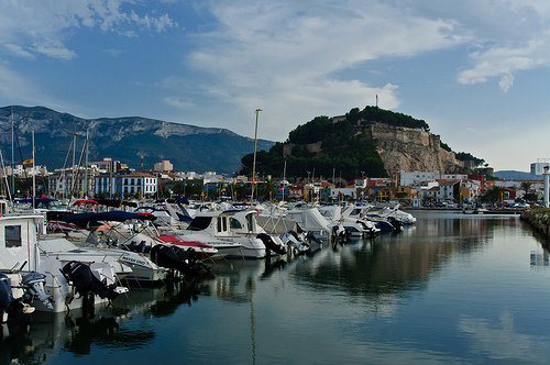 The harbour, small cities costa blanca, Denia