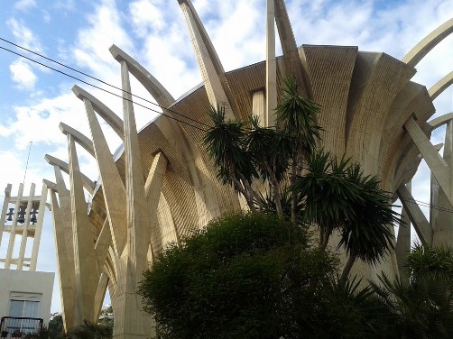 Church in the harbor of Javea,