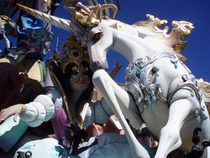 Fallas in Valencia, cities Spain