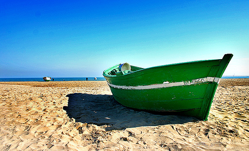 boat on the beach, Cities Valencia