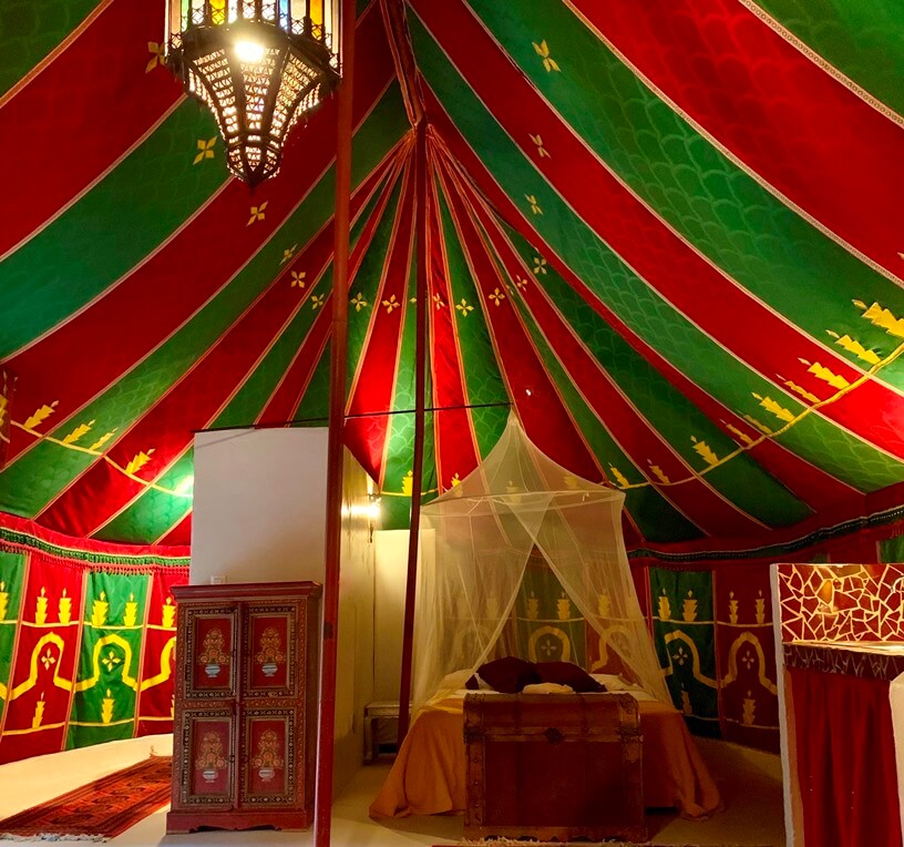 Glamping tent Valencia Interior