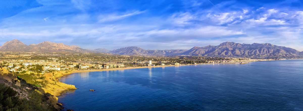 The bay of Altea on the Costa Blanca 