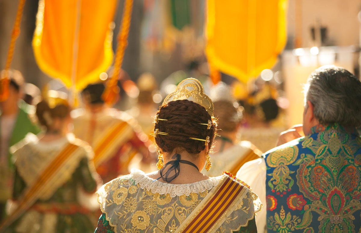 Fallas in the city of Valencia 