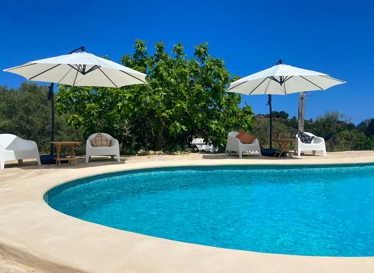 Private Pool at Rural Holiday home Spain Casa Montaña