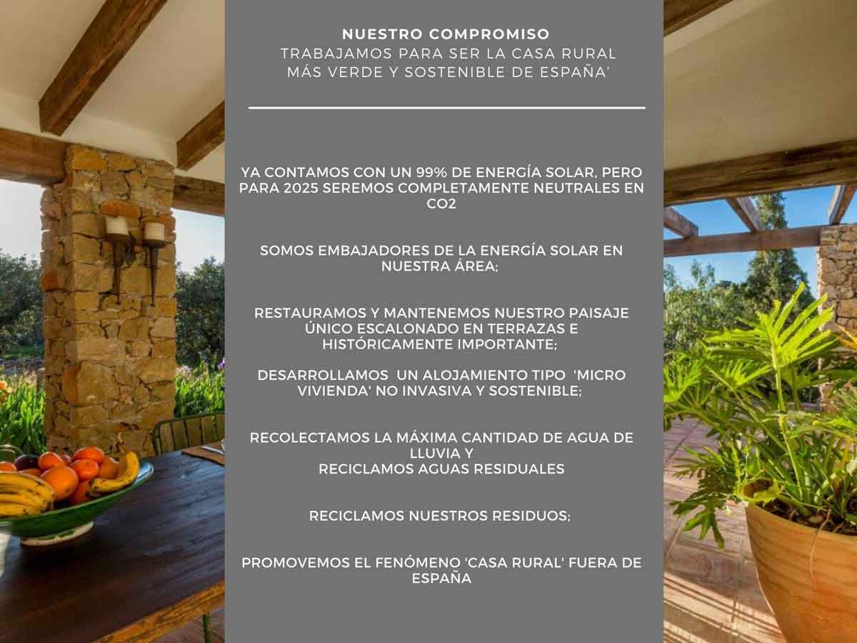 compromiso casa rural Refugio Marnes Alicante 