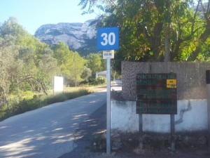 Aanvang route Hiken Alicante de Montgó