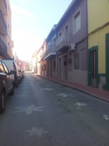 Wandelroutes costa blanca, straatje in Jesus pobre