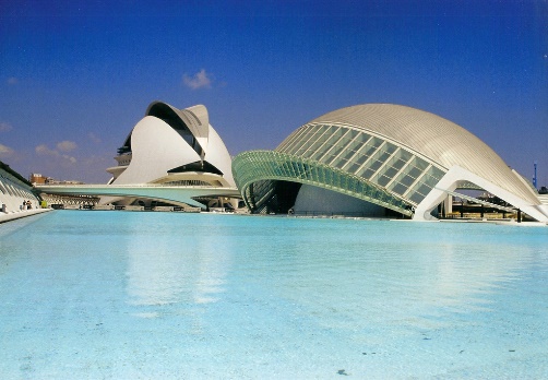 Steden spanje, valencia en Santiago Calatrava