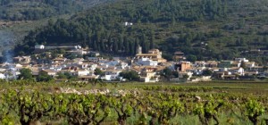 Het dorp Lliber, vogelgebieden Costa Blanca, vall de Lliber