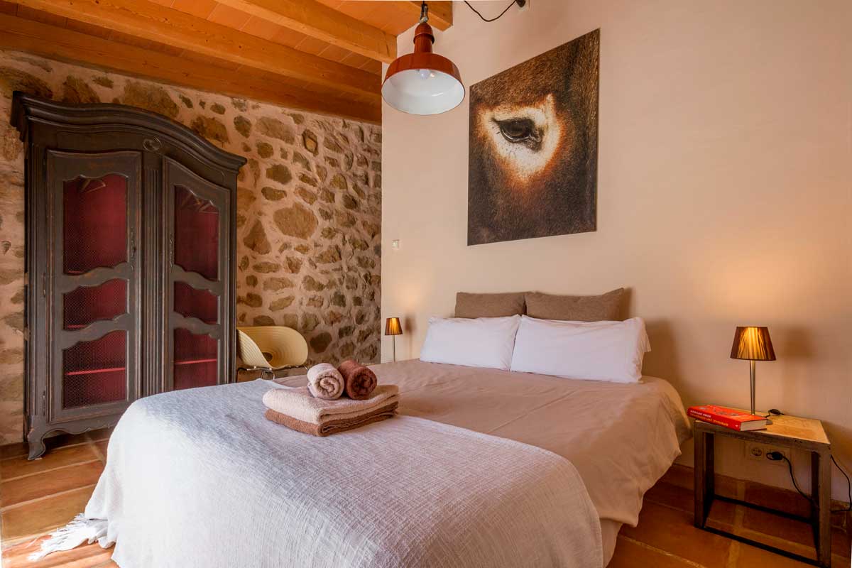 Agriturismo Spanje één van de B&B kamers