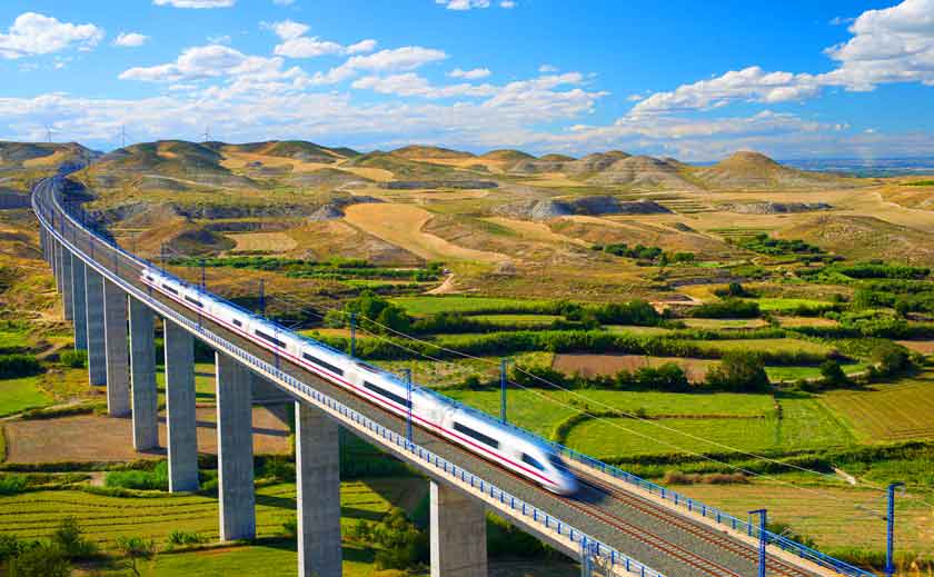 duurzaam toerisme Spanje, reizen met de trein 